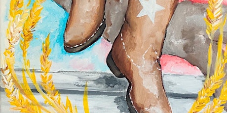 Jumpin' July Boots **PAINT AND SIP*"
