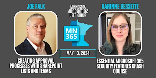 Imagem principal do evento MN365 User Group virtual meeting: May 2024