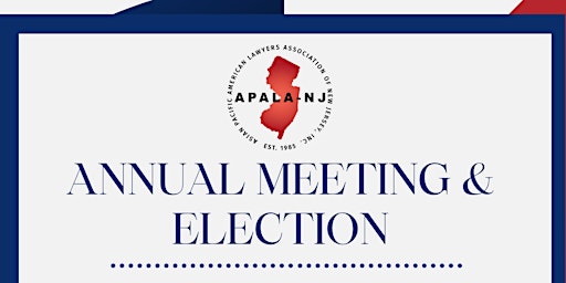 Immagine principale di APALA-NJ Annual Meeting & Election 