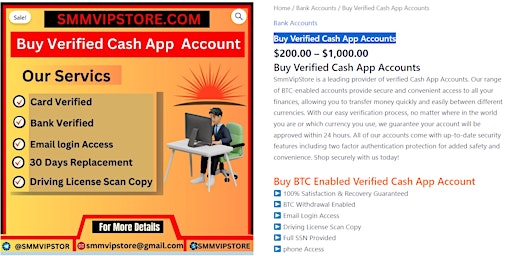 Immagine principale di Buy Verified Cash App Accounts- Only $399 Buy now-{KTM}-0.5 