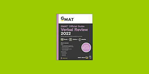 Primaire afbeelding van download [Pdf] GMAT Official Guide Verbal Review 2022: Book + Online Questi