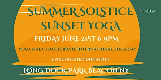 Summer Solstice Yoga Mala at Long Dock Park primary image