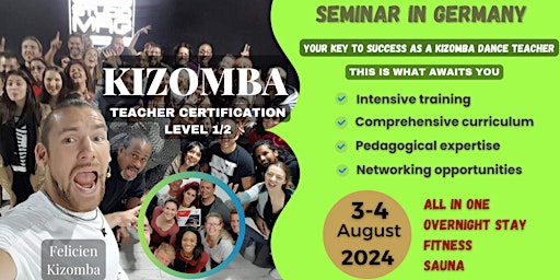 Kizomba Lehrerzertifizierung – Niveau 1/ 2 primary image