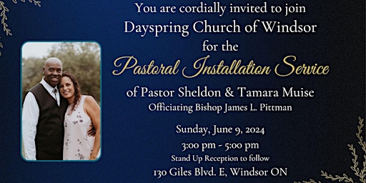Image principale de Dayspring Church of Windsor's Pastoral Installation of Pastor Sheldon Muise
