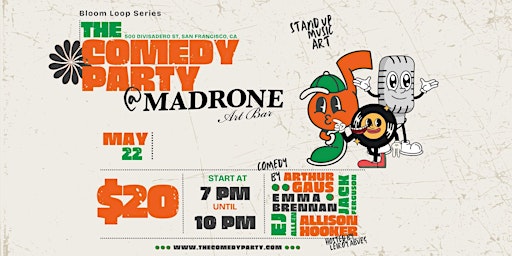 Primaire afbeelding van The Comedy Party @ Madrone Art Bar
