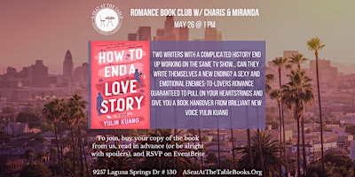 Immagine principale di Romance Book Club w/ Miranda + Charis: How to End a Love Story 