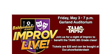 Balderdash Academy IMPROV LIVE Fundraiser for TAMS