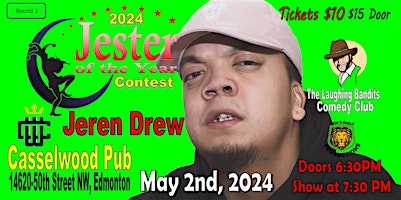 Primaire afbeelding van Jester of the Year Contest - Casselwood Pub Starring Jeren Drew