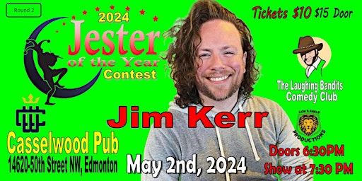 Imagem principal do evento Jester of the Year Contest - Casselwood Pub Starring Jim Kerr