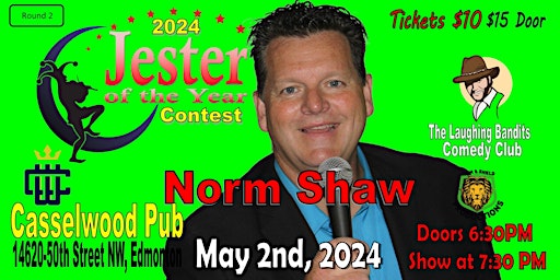 Primaire afbeelding van Jester of the Year Contest - Casselwood Pub Starring Norm Shaw