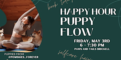 Imagen principal de Happy Hour Puppy Yoga Flow