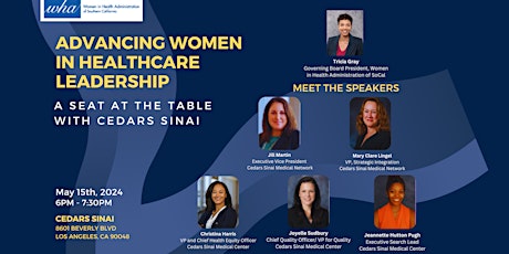 Advancing Women in Healthcare: A Seat at the Table with Cedars Sinai primary image