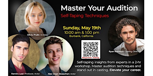 Image principale de Master Your Audition Self-Taping Techniques with Brian Cutler Actors' Studio