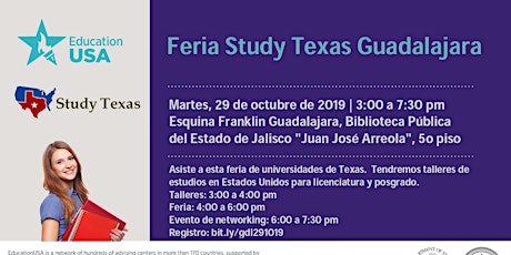 Imagen principal de Feria Study Texas Guadalajara 2019