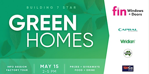 Imagem principal do evento Building 7 Star Green Homes with Fin Windows & Doors