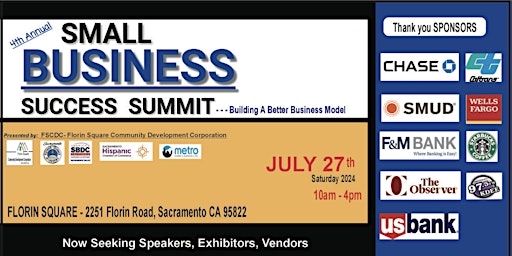 Primaire afbeelding van 4th Annual Small Business Success Summit