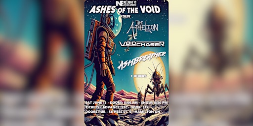Imagem principal do evento Ashes of the Void Tour w/Ashbreather, Voidchaser, The Aphelion & DEAD ROOTS
