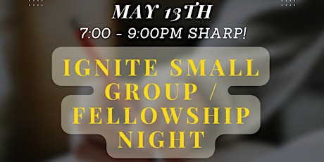 Young Adults Small Group/Fellowship Night