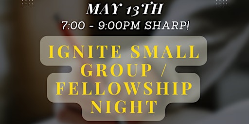 Young Adults Small Group/Fellowship Night primary image