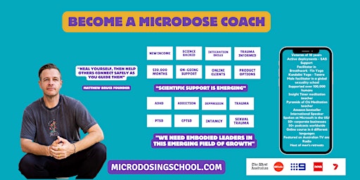 Imagen principal de Become a microdose coach. Unlock your new career path online.