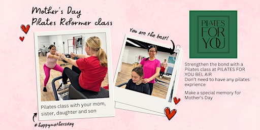 Image principale de Pilates Reformer Class for Mother's Day