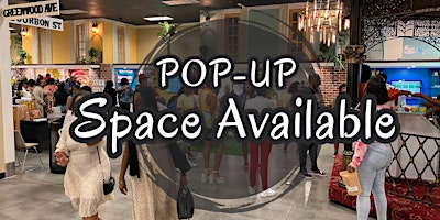 Imagem principal do evento Pop up Spaces Available