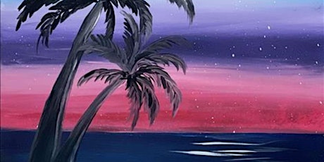 Night Time Palm Trees - Paint and Sip by Classpop!™