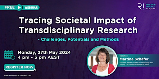 Tracing Societal Impact of  Transdisciplinary Research Webinar (FREE) primary image