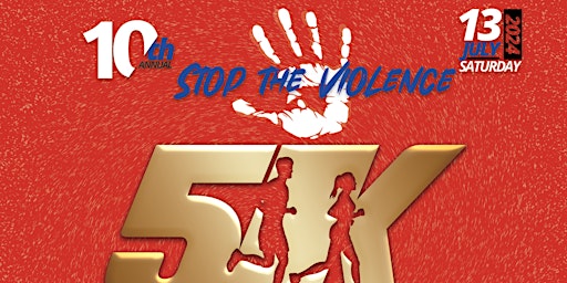 Primaire afbeelding van Jerod House Inc Stop the Violence 5k walk/Run
