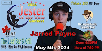Imagem principal do evento Jester of the Year Contest at The Leaf Starring Jarrod Payne