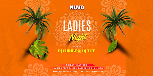 LADIES NIGHT FRIDAY @ NUVO  LOUNGE - OTTAWA BIGGEST PARTY & TOP DJS! primary image