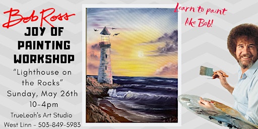 Immagine principale di Lighthouse on the Rocks - Bob Ross Joy of Painting Workshop 