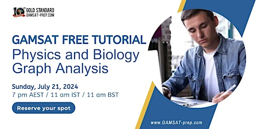 Hauptbild für GAMSAT Free Webinar: Physics and Biology Graph Analysis