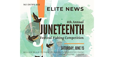 Primaire afbeelding van 4th Annual Elite News North Texas Juneteenth Celebration, March & Festival