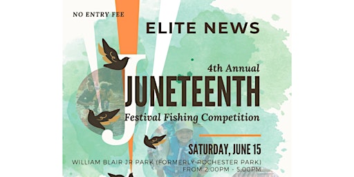 Primaire afbeelding van 4th Annual Elite News North Texas Juneteenth Celebration, March & Festival