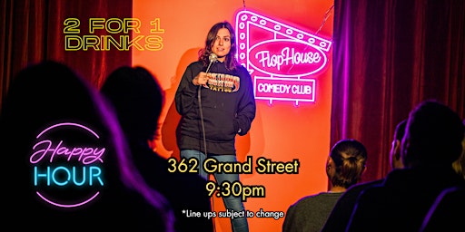 Imagem principal de New Williamsburg Comedy Club - "Late Show Happy Hour" Flop House Comedy
