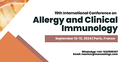 Image principale de 19th International Conference on Allergy and Clinical Immunology