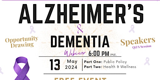 Primaire afbeelding van NCBWOC Alzheimer's and Dementia Webinar