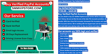 Buy Verified PayPal Accounts - 100% USA UK CA PayPal