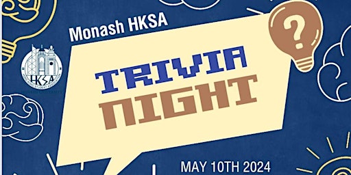 Imagem principal do evento Monash HKSA Trivia Night 2024