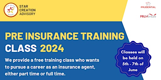 Pre Insurance Training Class primary image