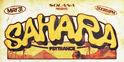 Image principale de Solana Collective. Presents: SAHARA