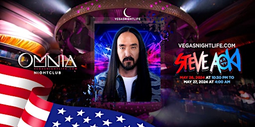 Hauptbild für Steve Aoki | Memorial Weekend Sunday Party Vegas | Omnia Nightclub