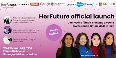 Imagem principal do evento HerFuture Is Bright: Shaking Up the Tech World