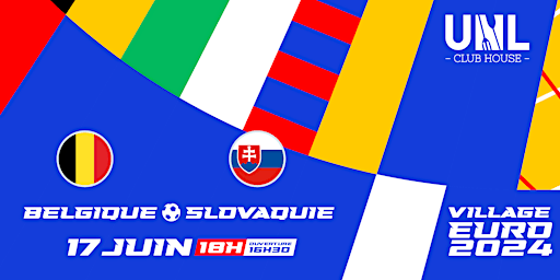 Imagem principal do evento Euro Foot - Belgique / Slovaquie - UNL 2024