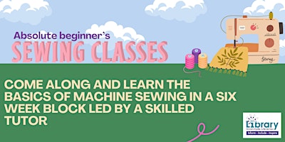 Primaire afbeelding van Absolute Beginner's Sewing Class
