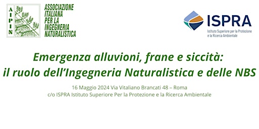 Primaire afbeelding van 16 Maggio 2024 a Roma con AIPIN e ISPRA - Incontro con la stampa e workshop