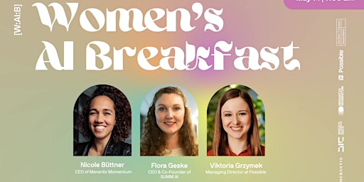 Imagen principal de Women's AI Breakfast - GovTech Edition