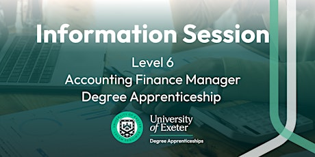 Accounting Finance Manager Degree Apprenticeship Information Session