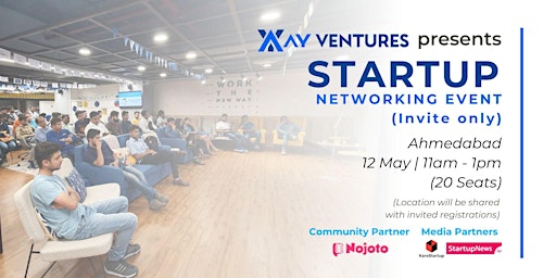 Primaire afbeelding van Startup Networking Event (Invite Only) - May 12 by AY Ventures